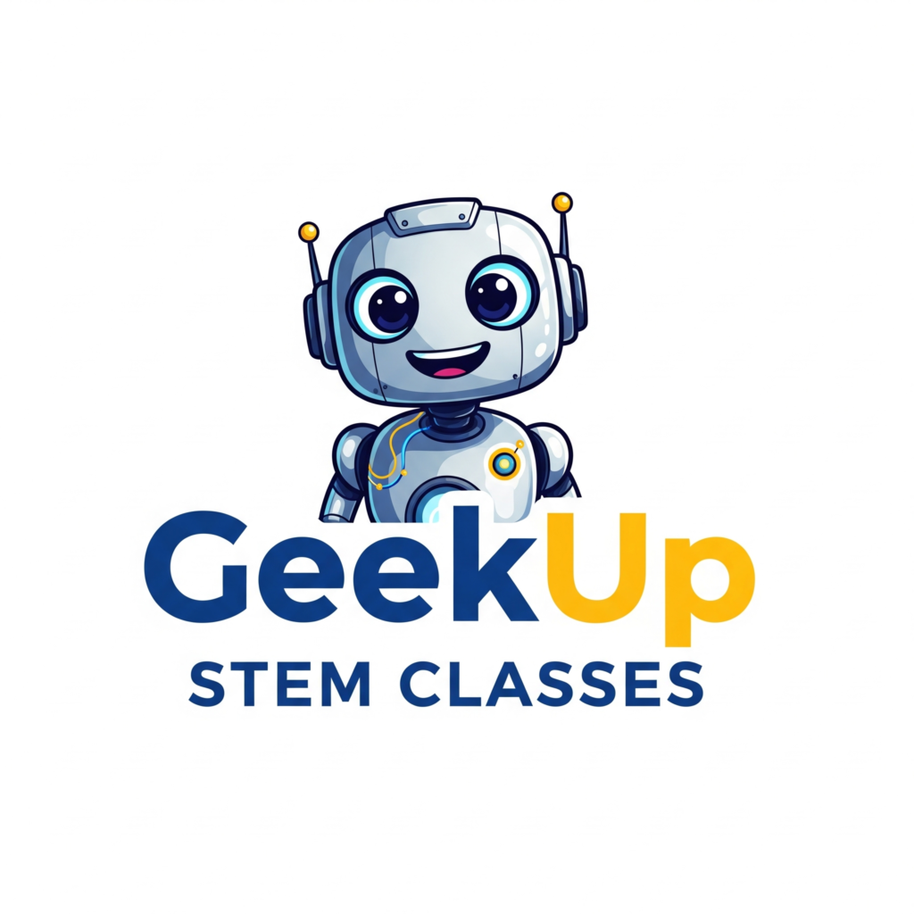 GeekUp STEM Courses For kids in Vancouver at geekp.ca offers hands-on classes in Robotics, AI, Video Games, and Coding for kids aged 8–14 in North and West Vancouver. Our courses are grouped by age (8–10, 10–12, 12–14) and focus on creativity, teamwork, problem-solving, and safe technology use, helping children master coding and robotics in a fun, supportive environment.